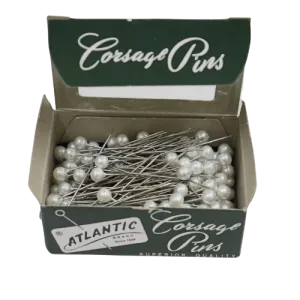 2" Atlantic Brand Round Head Pearl White Corsage Pins | 144 Count