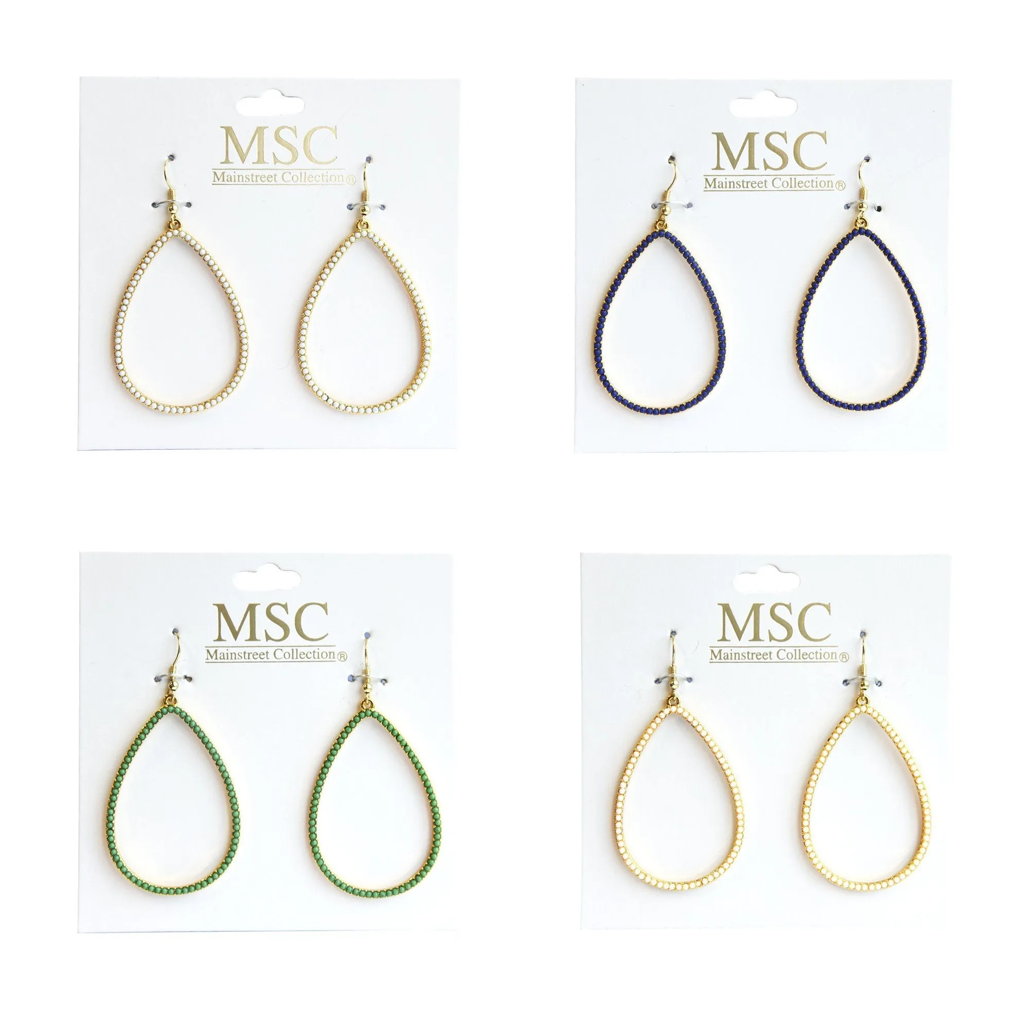 Bead Teardrop Earrings