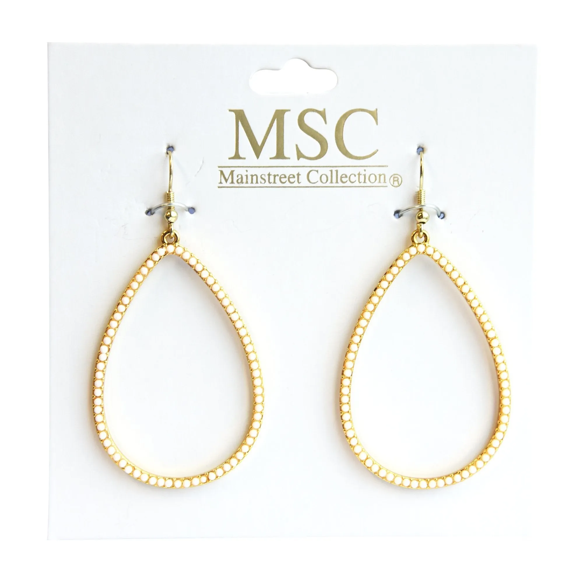 Bead Teardrop Earrings