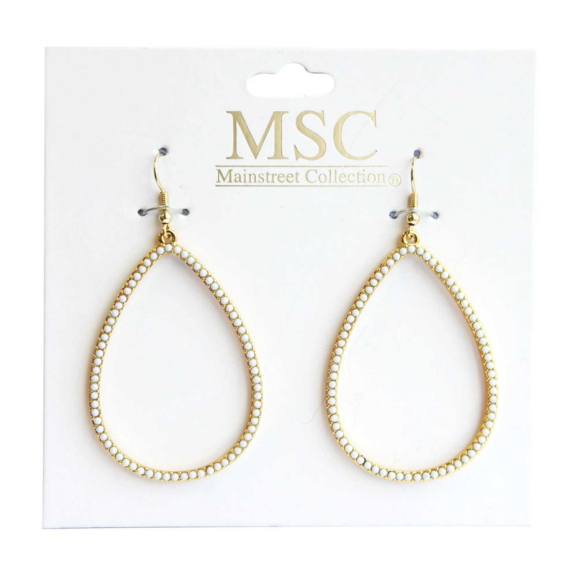 Bead Teardrop Earrings
