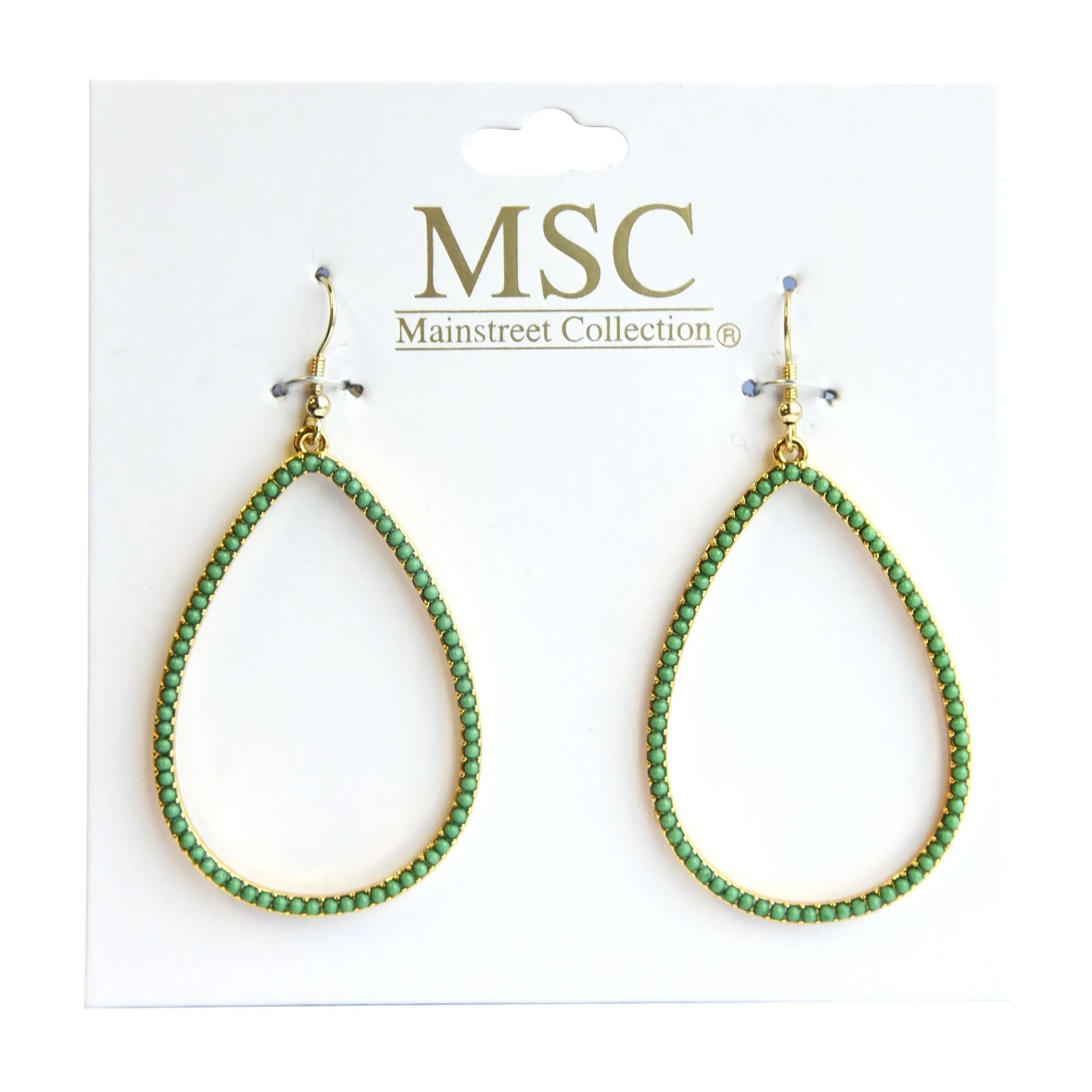 Bead Teardrop Earrings
