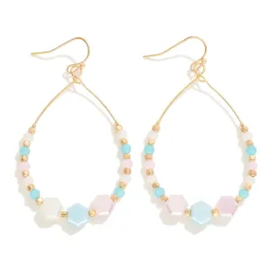 Cotton Candy Teardrop Earring