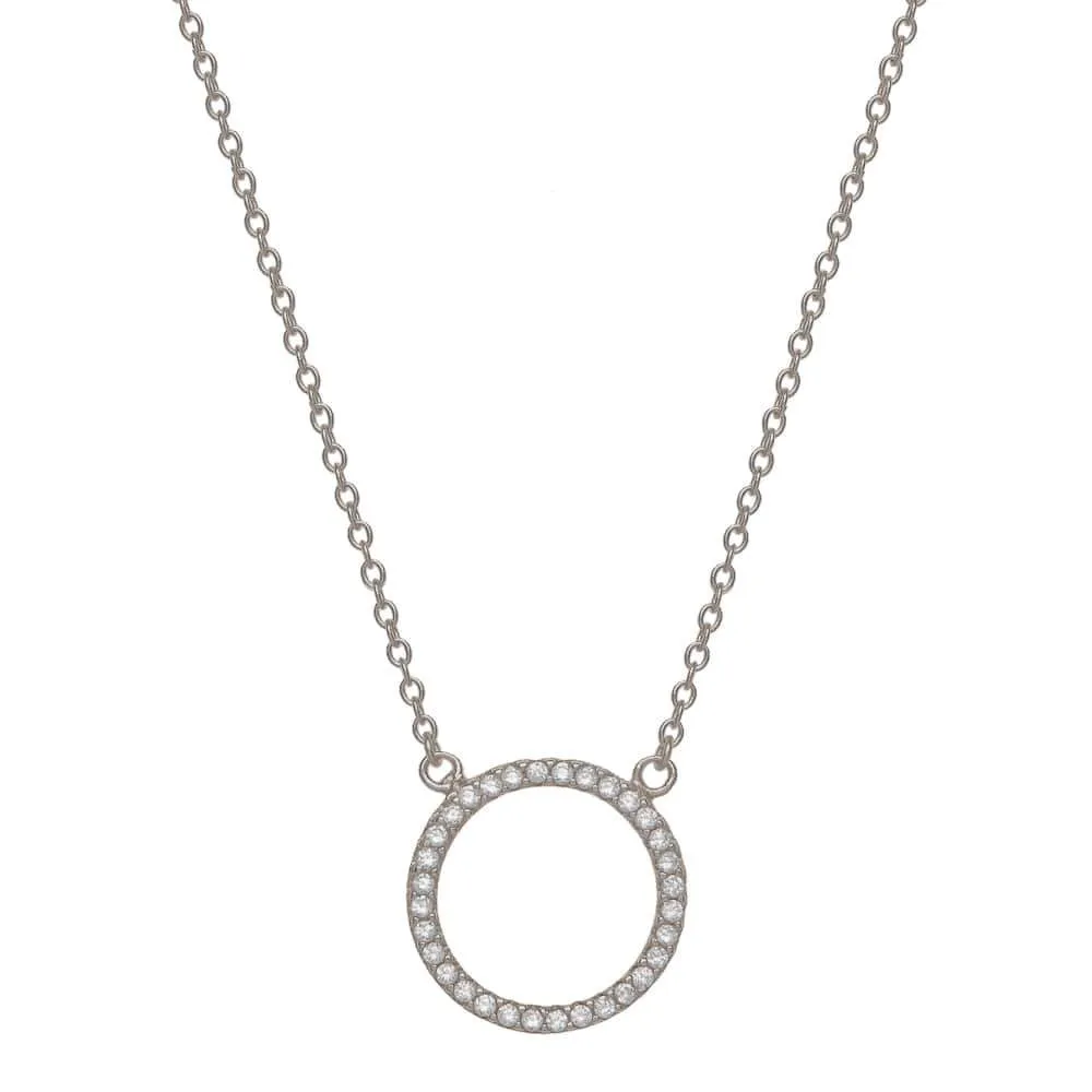 ETERNITY NECKLACE, SILVER