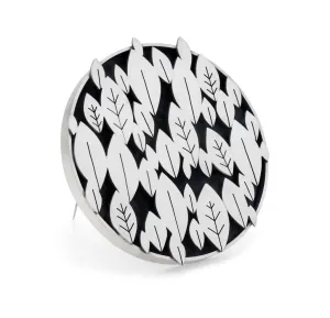 Forty Leaves Silver Brooch