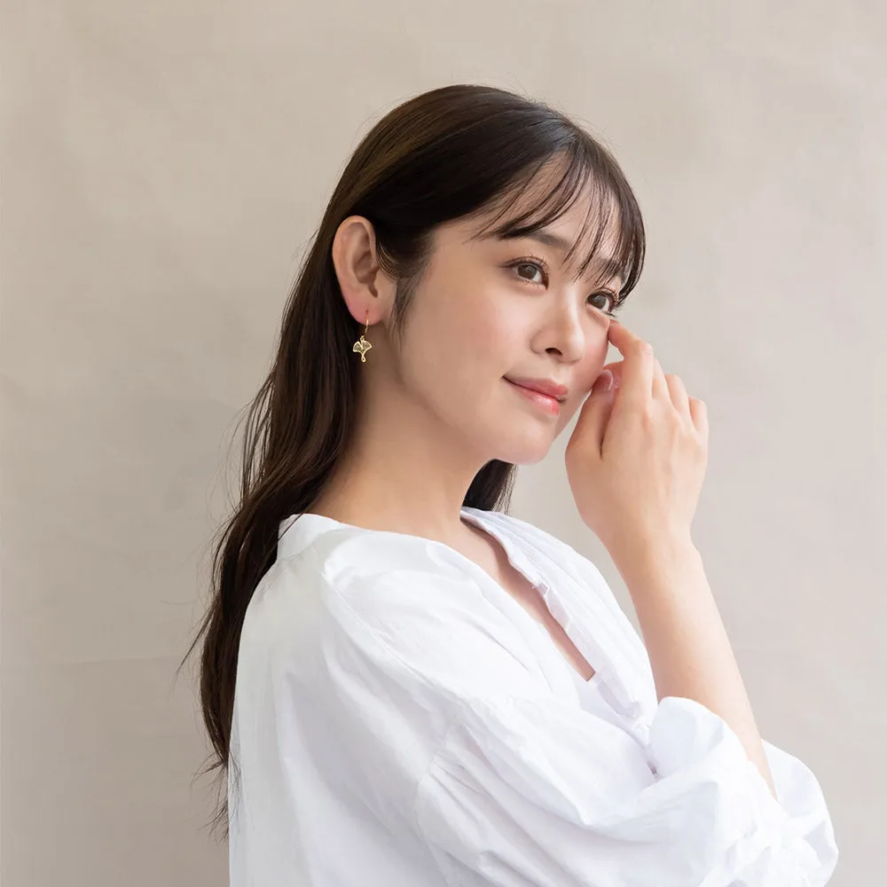 Gradient Ginkgo Leaf Earrings