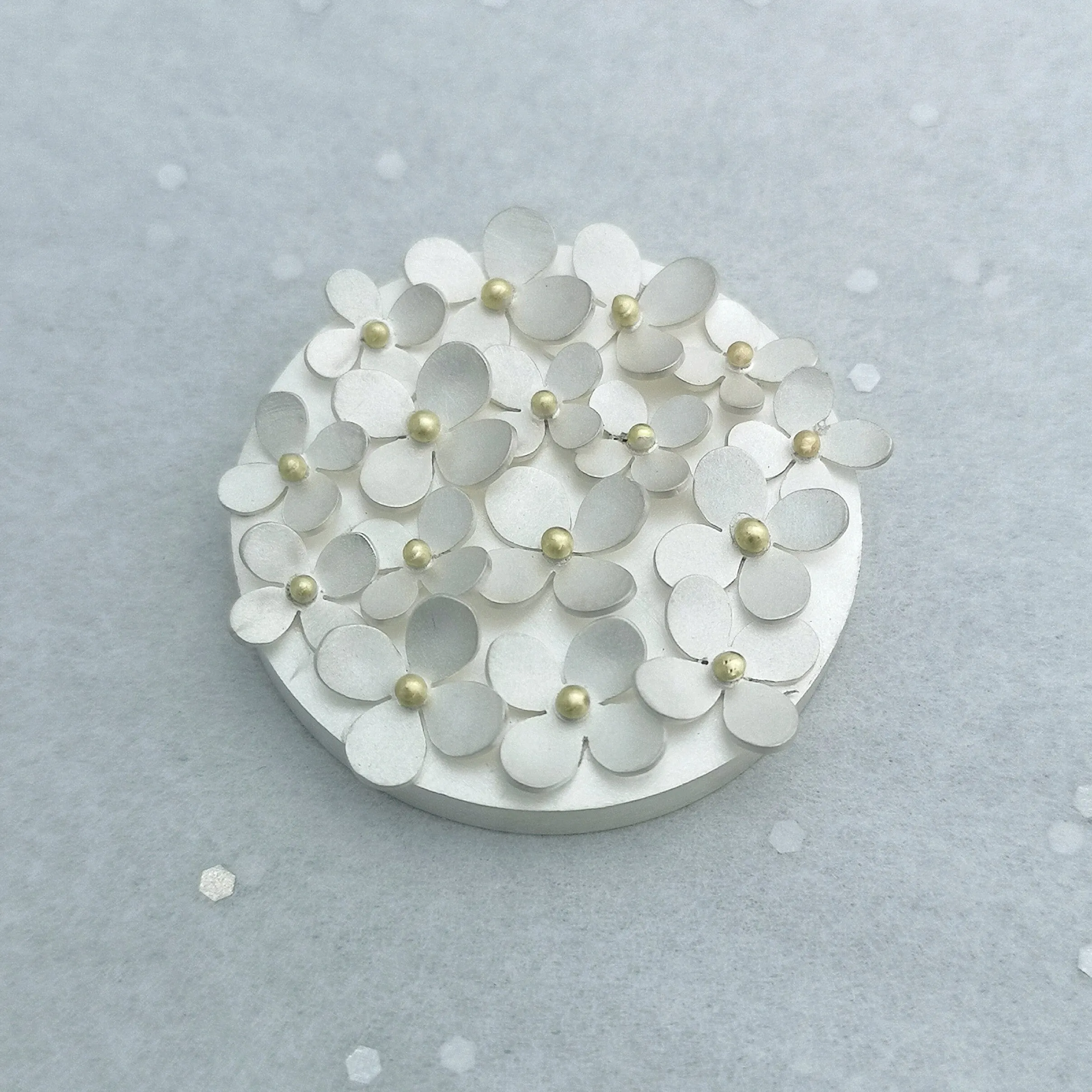 Hydrangea Brooch