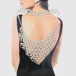 iLLASPARKZ Feathered Pearl Back Necklace