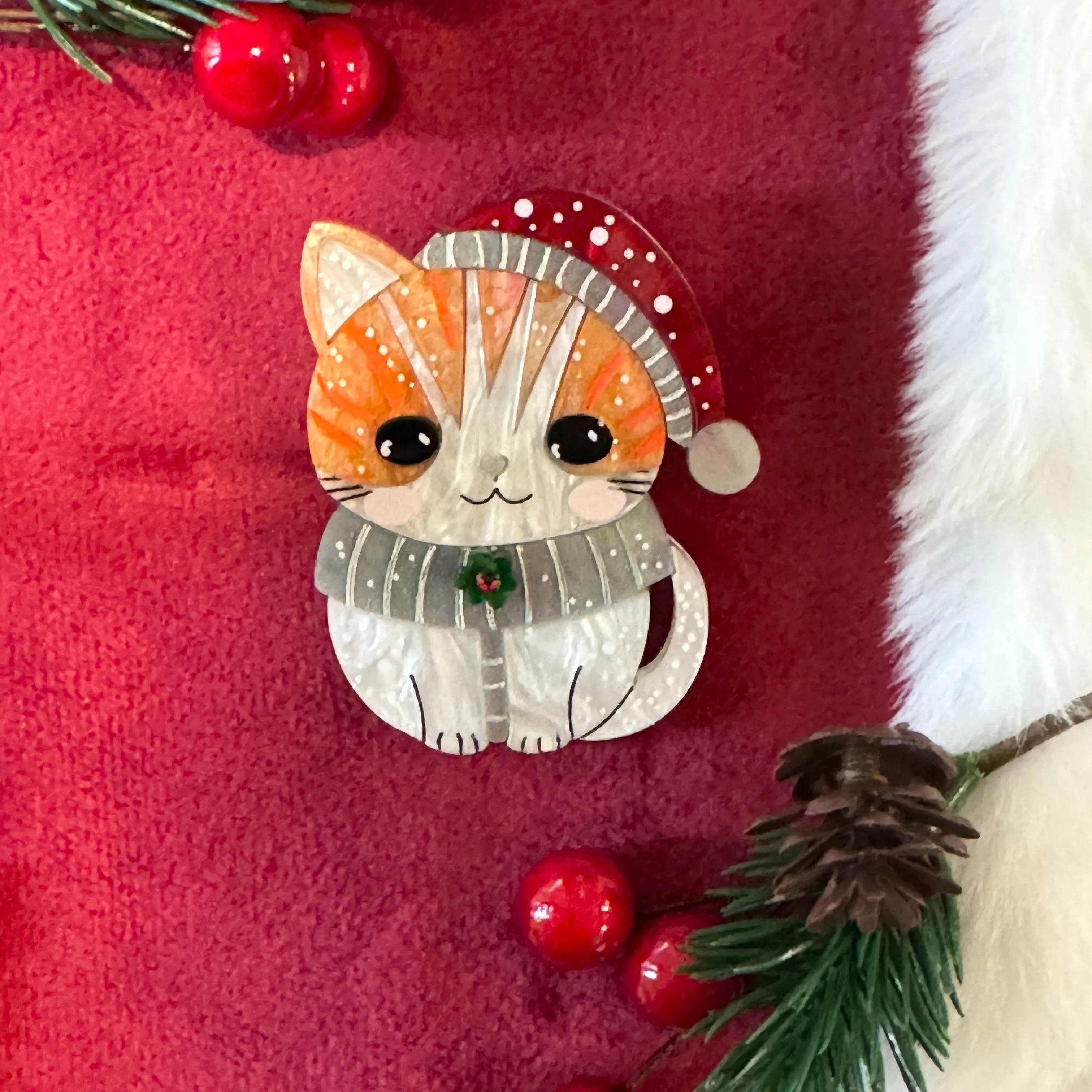 Jingle Paws - brooch - Set of 2