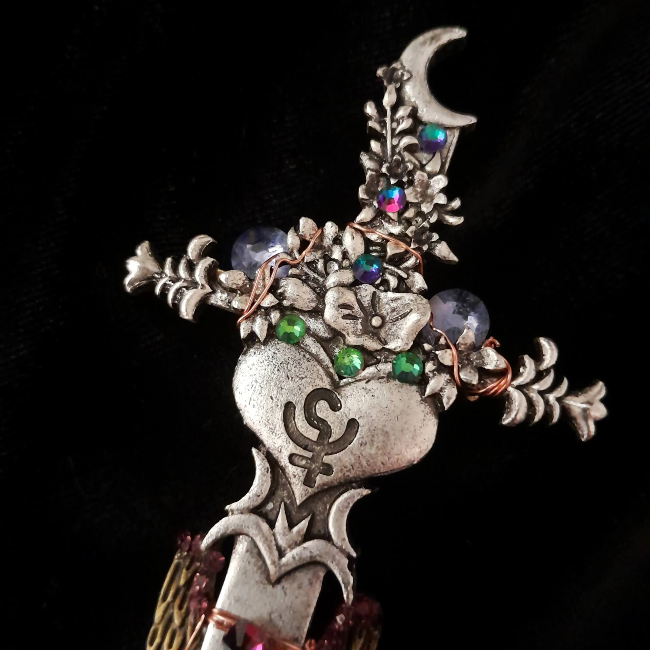 Large Statement Sword Fantasy Brooch Pin