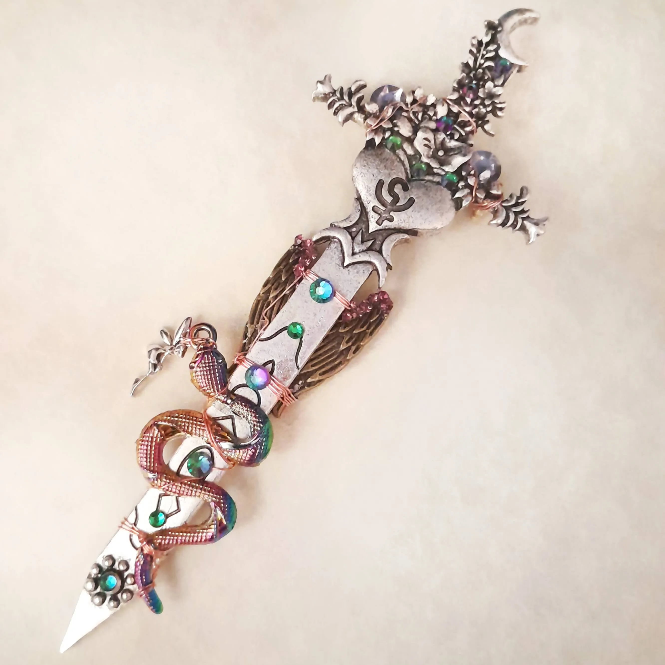 Large Statement Sword Fantasy Brooch Pin