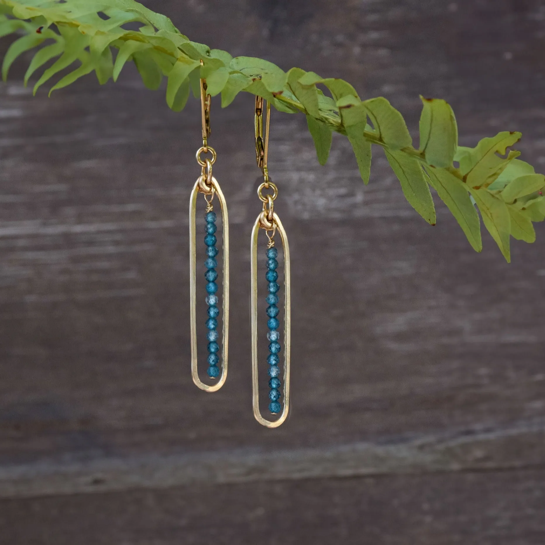 Lyric Earrings with Blue Topaz