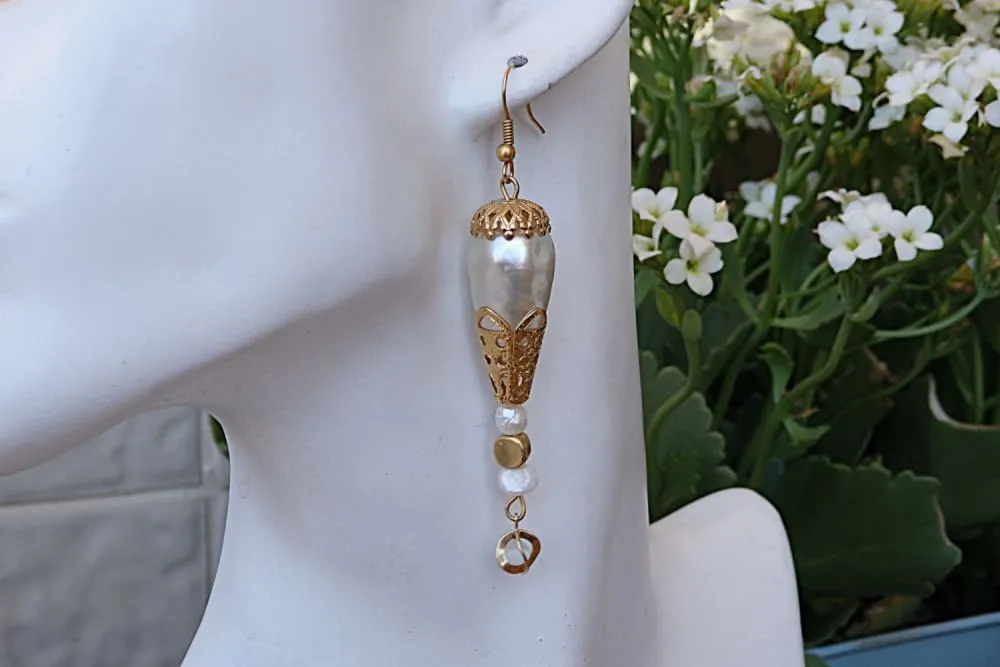 Pearl earrings
