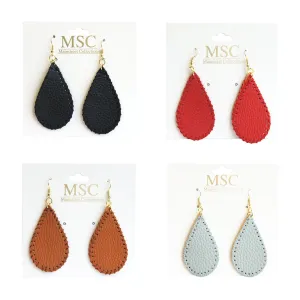 Pebble Grain Teardrop Earrings