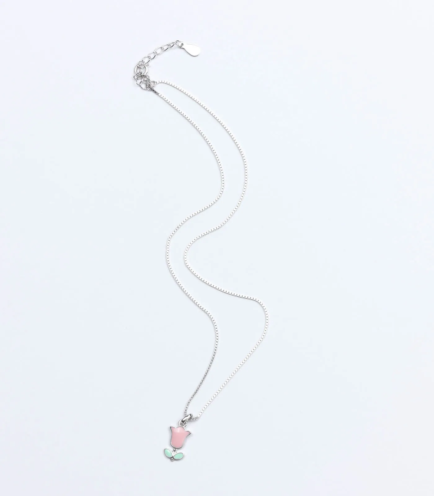 Rose Necklace (Silver)