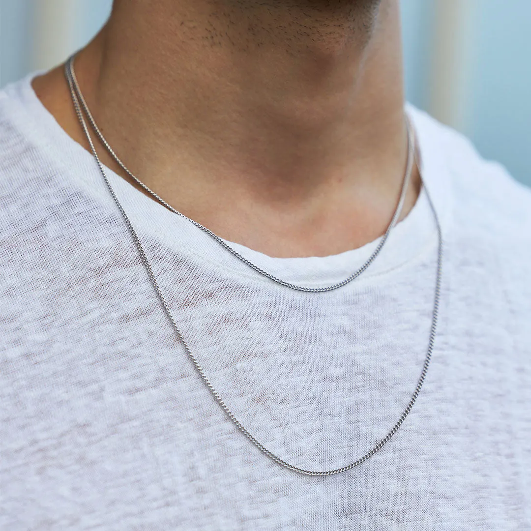 Silver Non Adjustable Chain