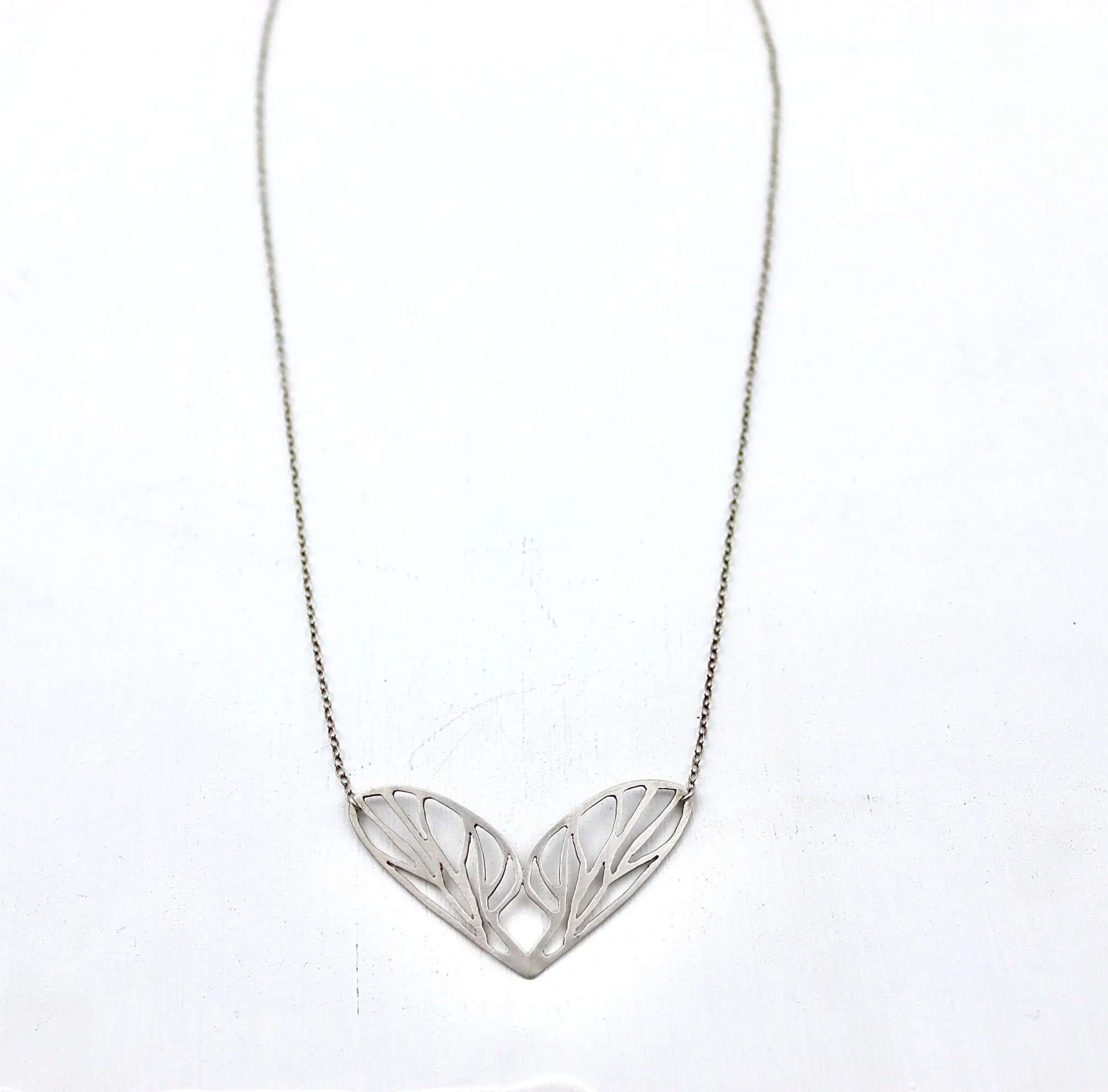Two Wing Necklaces Sterling Silver