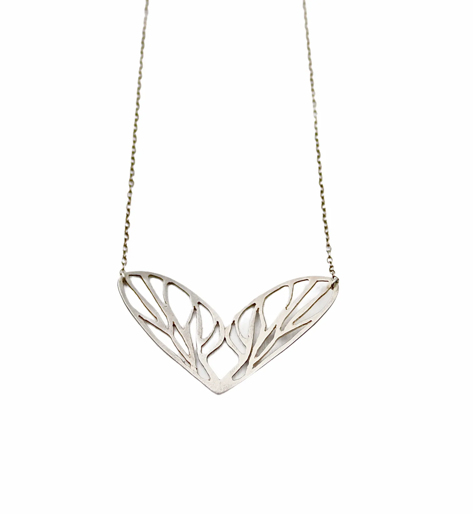 Two Wing Necklaces Sterling Silver
