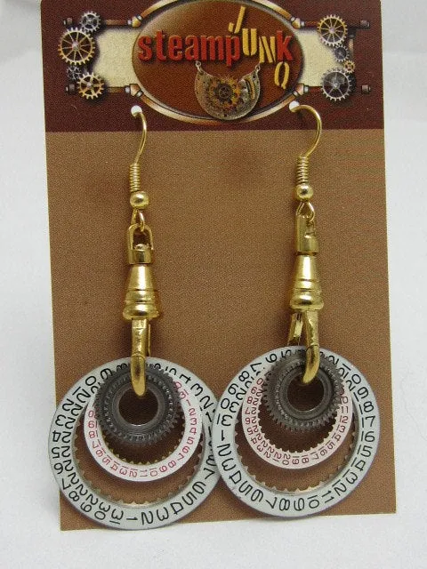 Unique - one of a kind - Steampunk ear gear -  Toc  - Steampunk Earrings - Womans earrings - For her
