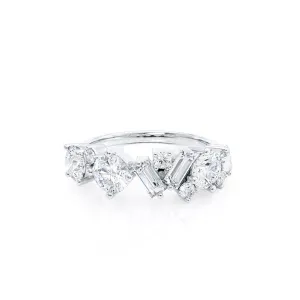 VENUS - Ready to Ship Lab Diamond Cluster Statement Eternity 18k White Gold