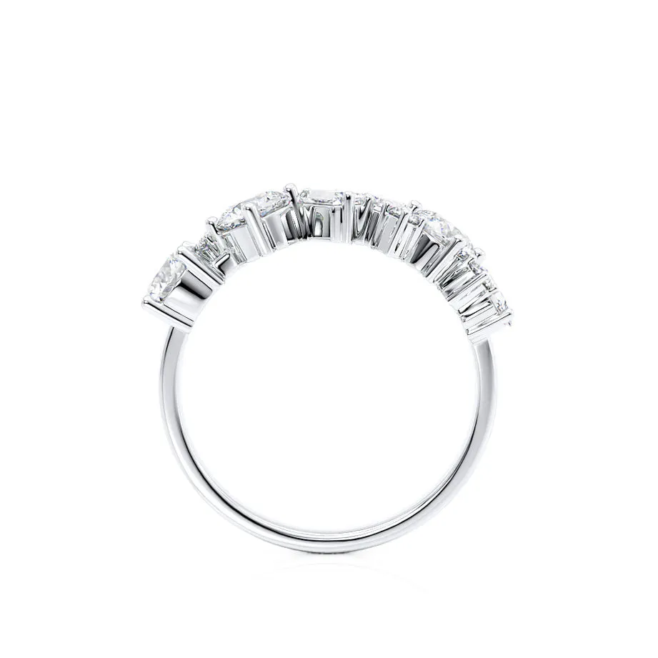 VENUS - Ready to Ship Lab Diamond Cluster Statement Eternity 18k White Gold